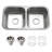 Belleo 31.5'' L Double Bowl Stainless Steel Kitchen Sink