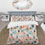 Ensemble de housse de couette gris et bleu à pois rétro paysage I-379823447