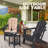 Outdoor Side Table, 2-tier  Adirondack End Table-1060363594