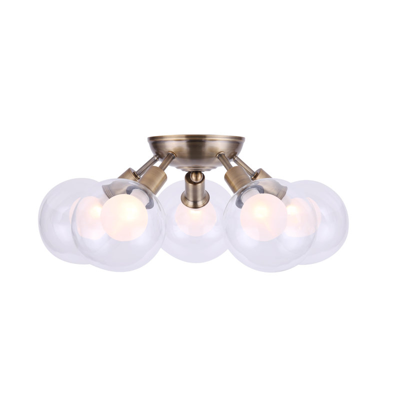 Zelie Glass Semi Flush Mount