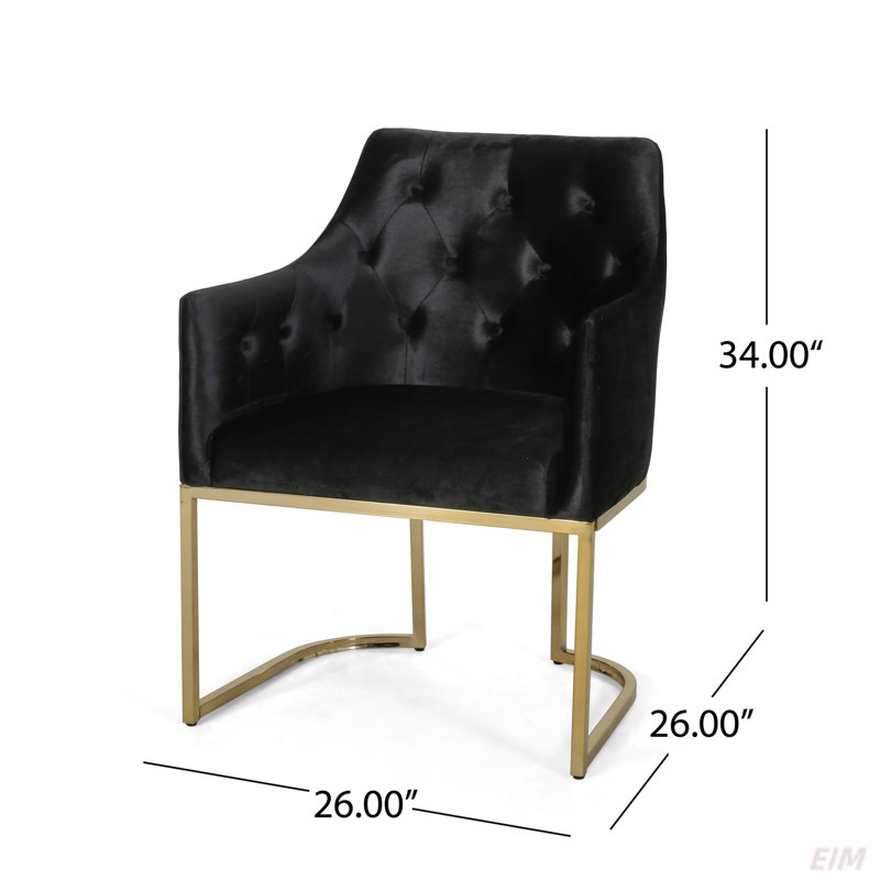 CLUB CHAIR, chaise, Noir
