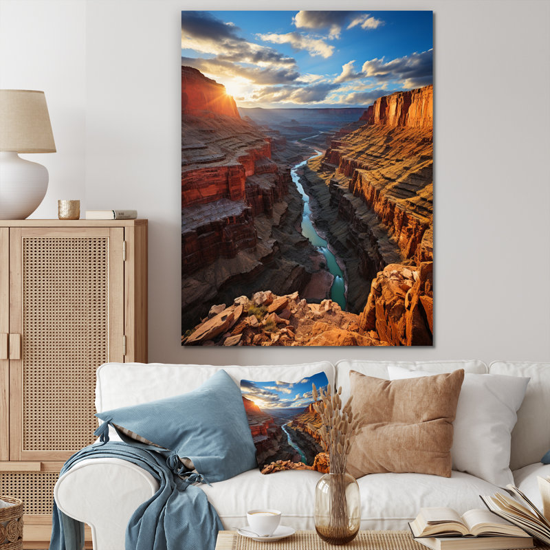 «Canyon Unveiling Majesty I», art mural sur toile, H 20 po x l 12 po x P 1 po, Toile tendue
