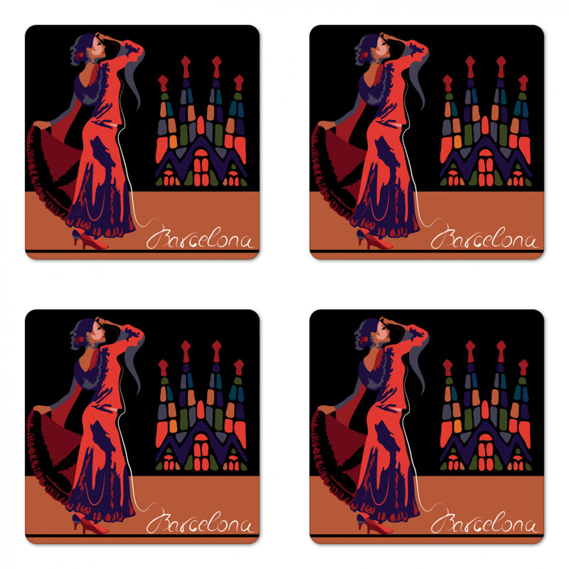 Square 4 Piece Coaster Set