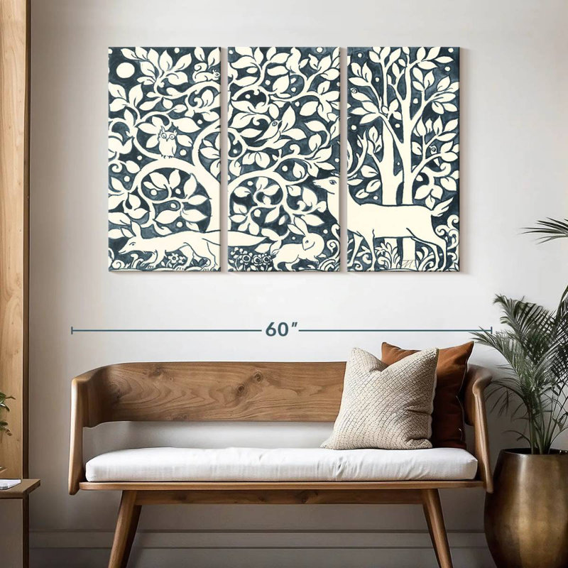 Brampt Forest Life IV, 32" H x 50" W