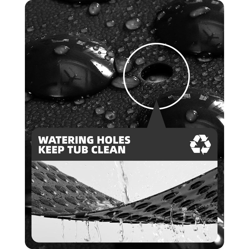 Tapis de bain, Noir