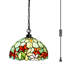 Luminaire suspendu en forme de dôme à 1 lumière DEL noir mat Adkisson-2144990169