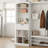 26.4"-152.4" W Closet System with Drawer and Bottom Rack