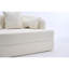 Canapé-lit 2 en 1 pliable, canapé-lit convertible pliable sans os de 70 pouces, 4 coussins pour le salon, blanc laiteux