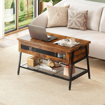 Lift Top Coffee Table, 3 in 1 Coffee Table with Hidden Compartment -  17 Stories, DB9D15AAF1CA4082B893887B3D44B8E0