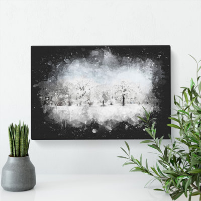 Snow Covered Trees - Wrapped Canvas