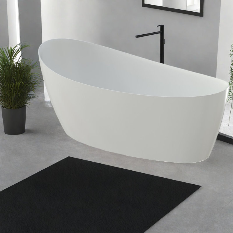 Baignoire profonde et bain tourbillon 65 po