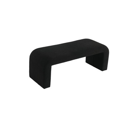 Modern and Lovely Sherpa Bench, Sleek Bench for End of Bed, Porch and Dining Room by Latitude Run