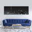 Toronto, impression sur toile monochrome-92518698