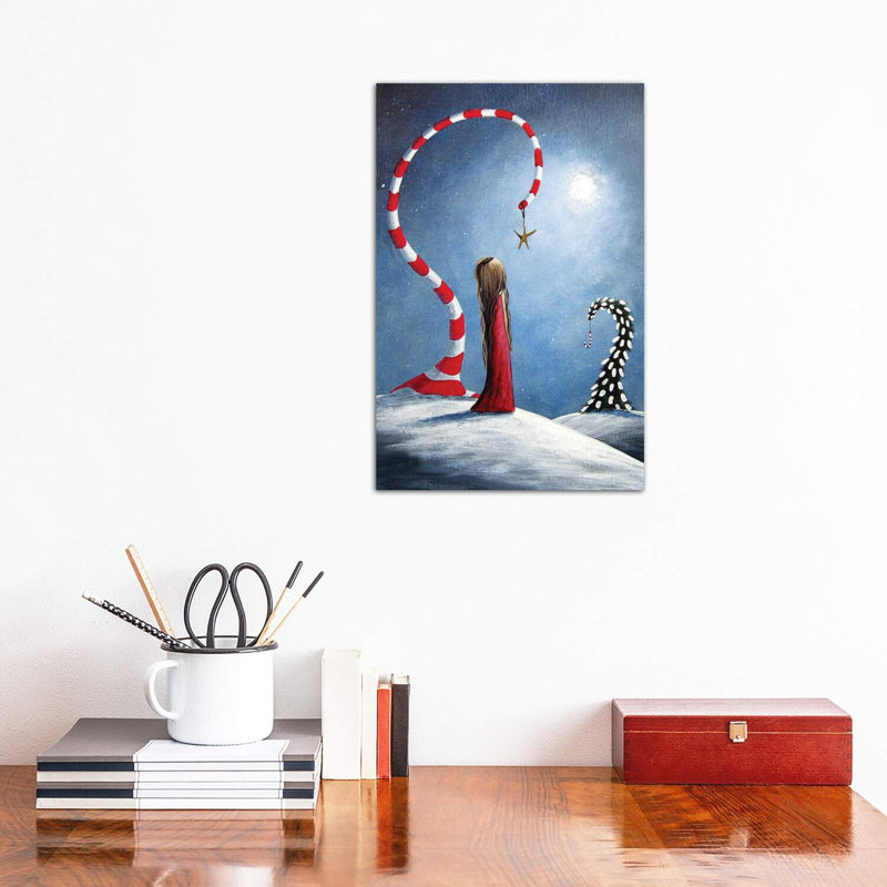 Wishing Star - Wrapped Canvas Print, 30.48 cm H x 45.72 cm W