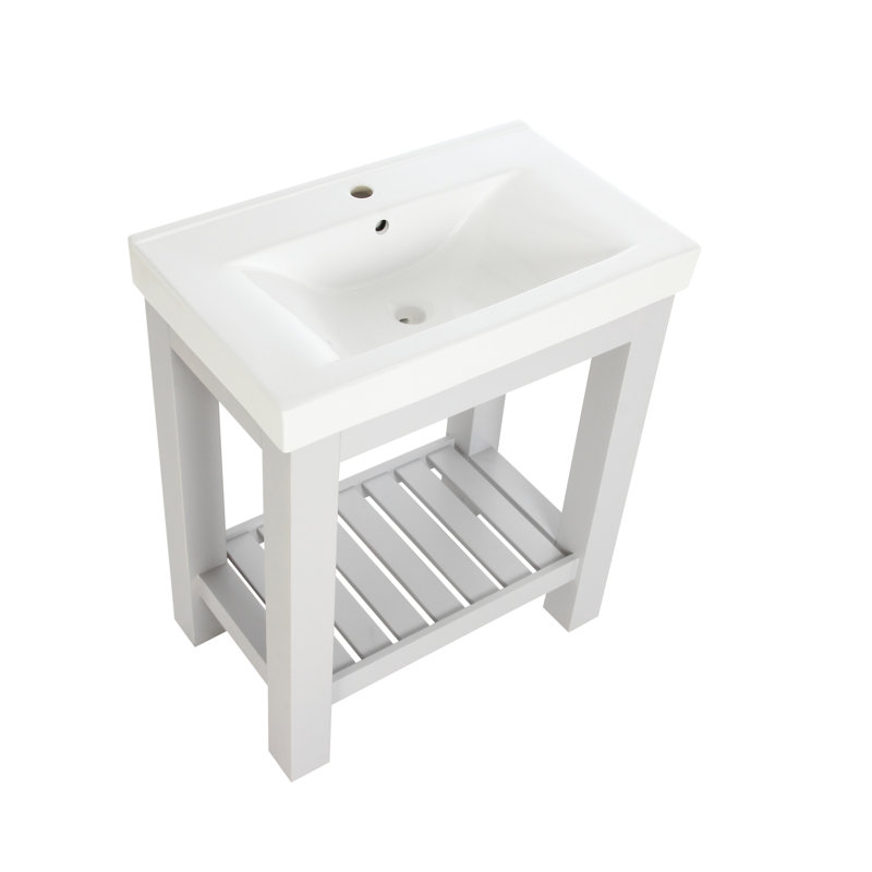 Ensemble de meuble-lavabo pour salle de bain simple 30 po Bise, Gris