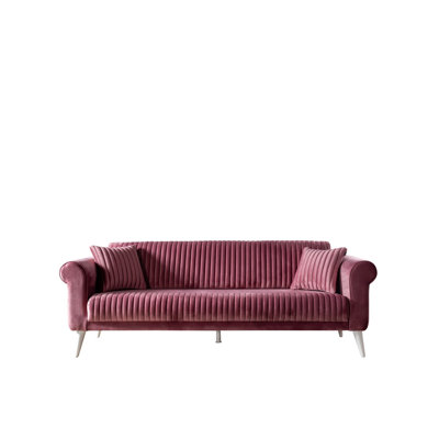 Damonni 90.5'' Slipcovered Velvet Sleeper Sofa