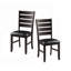 Ensemble de 2 chaises d'appoint contemporaines en similicuir-1502490230