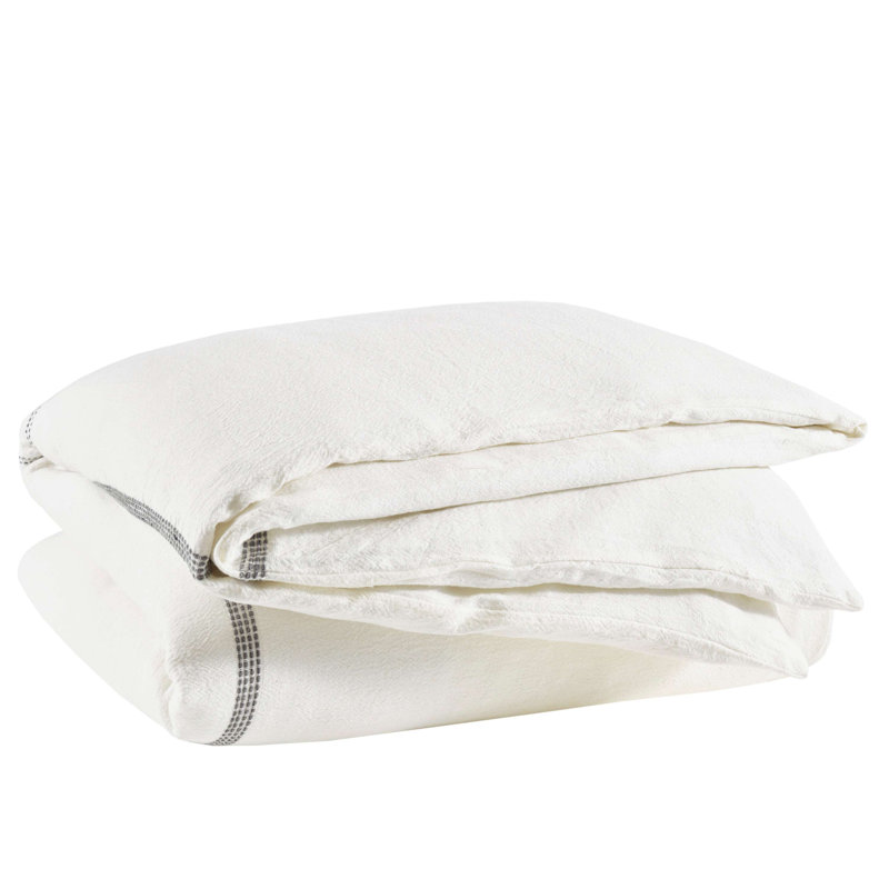 Atherton Duvet Cover, Twin/Twin XL Duvet Cover, Gray