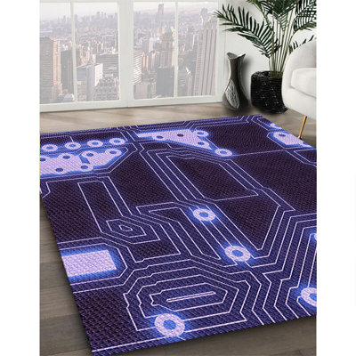 Tapis 100% à motifs lavables à la machine 2989 Pat3164PUR