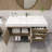 Wigfall 47.2 " W Wall Mounted 1 Single Vanity Bathroom Vanity With Acrylic Top-781613711