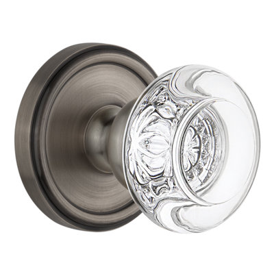 Rosace double avec bouton de porte en cristal Grandeur Georgetown Rosette