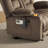 Electric Reclining Loveseat Sofa with Heat and Massage, Fabric Power Loveseat Recliner-90625491