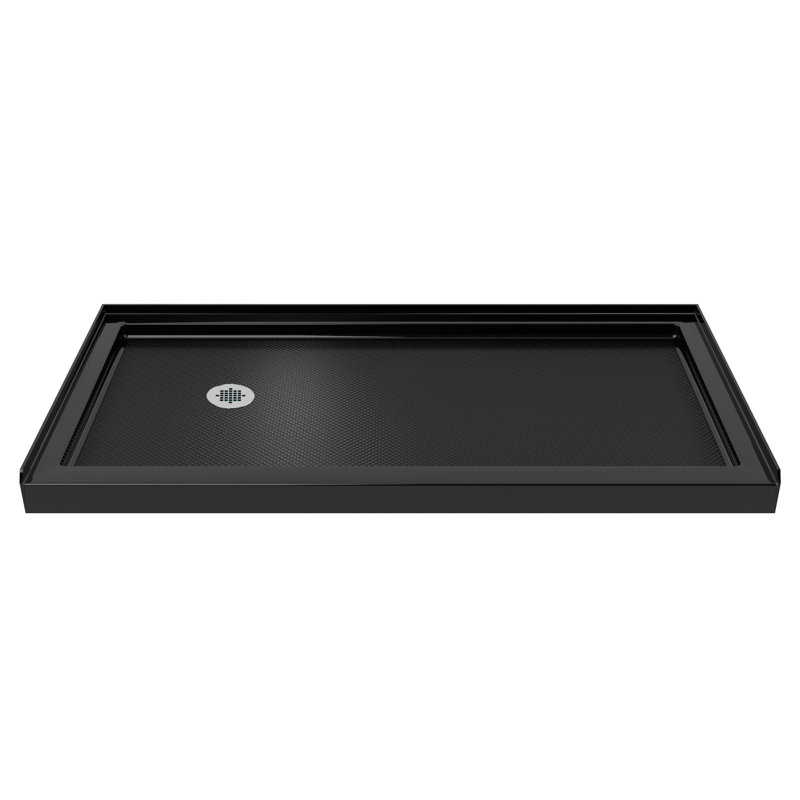 Infinity-Z 60" Oil Rubbed Bronze Frameless Shower Kit with Clear Glass