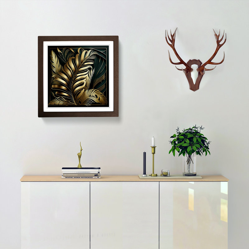 Palm LeafNo.1 - Framed Print, Walnut