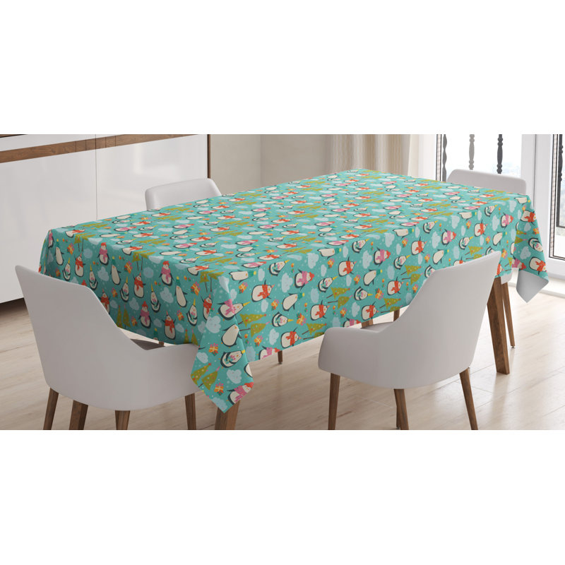 Geometric Christmas Tablecloth, 90" x 60"