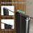 Frameless Bifold Shower Door Matte Black, 1/4" Tempered Glass, Adjustable Width-124791602