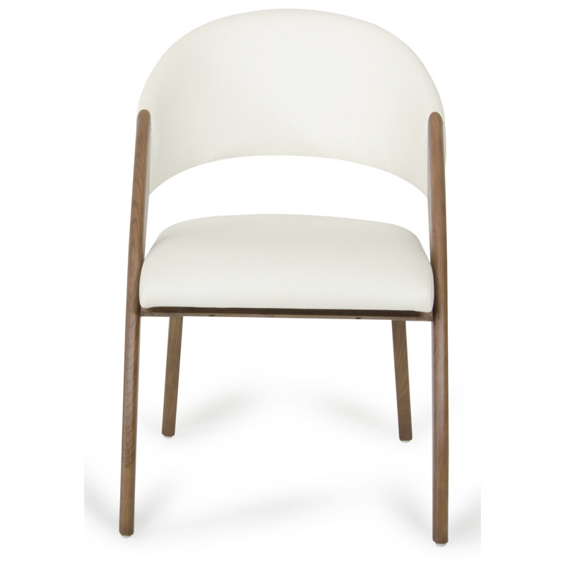 Safana 18'' H Faux Leather Upholstered Ash Parsons Chair