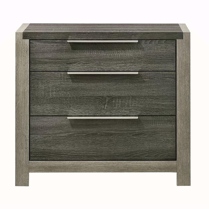 Table de chevet contemporaine à 3 tiroirs avec table de chevet en bois 1 pièce
