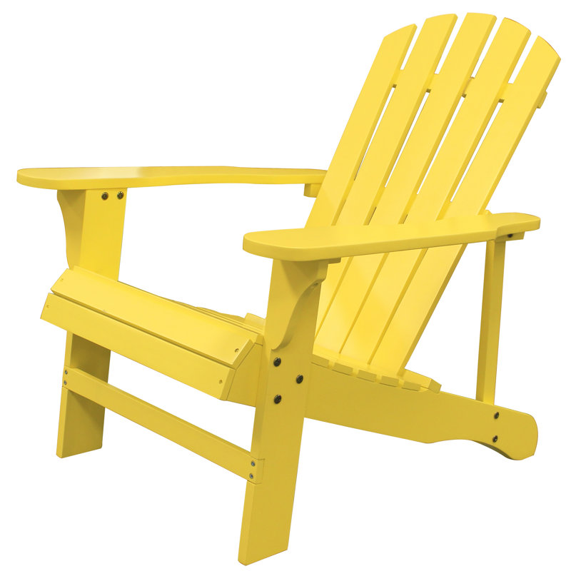 Chaise Adirondack jaune