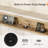 Bed Frame with LED Lights and Charging Station, Tall Headboard and Wingbacks Platform Bed-1543850985-1543850991
