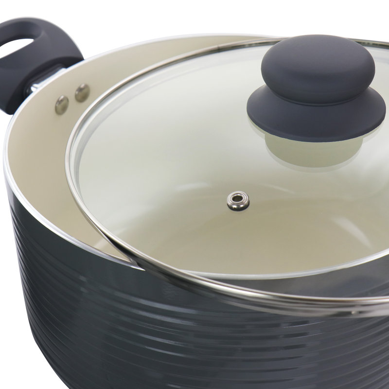 Batterie de cuisine antiadhésive en aluminium 8 pièces Oster