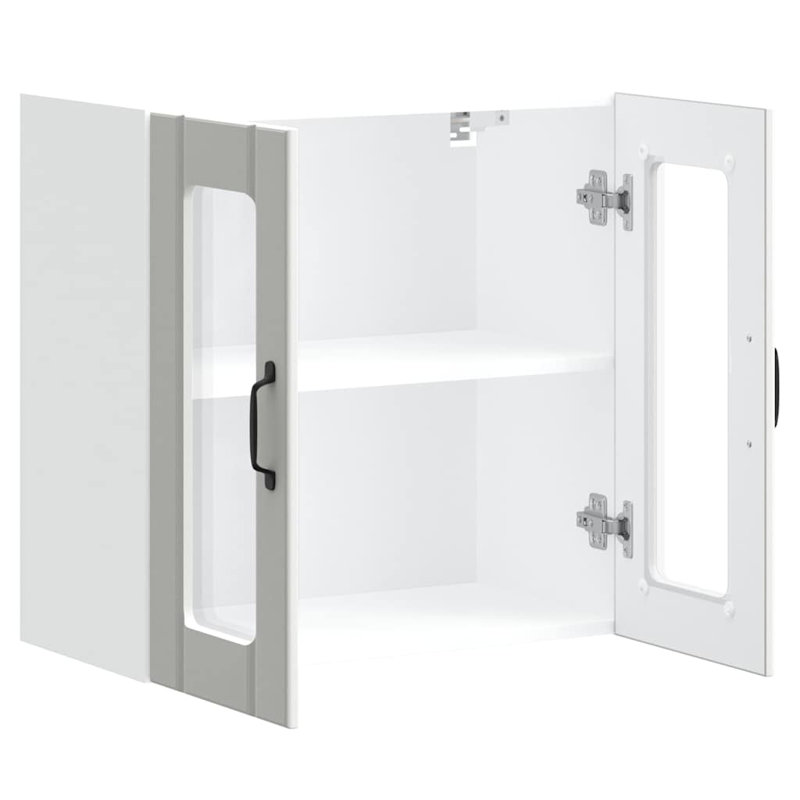 Armoire murale vidaXL, H 23,62 po x l 23,62 po x P 12,20 po, Blanc
