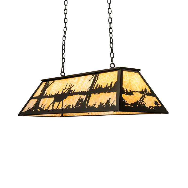 Luminaire suspendu pour îlot de cuisine 6 lumières Long Elk at Lake