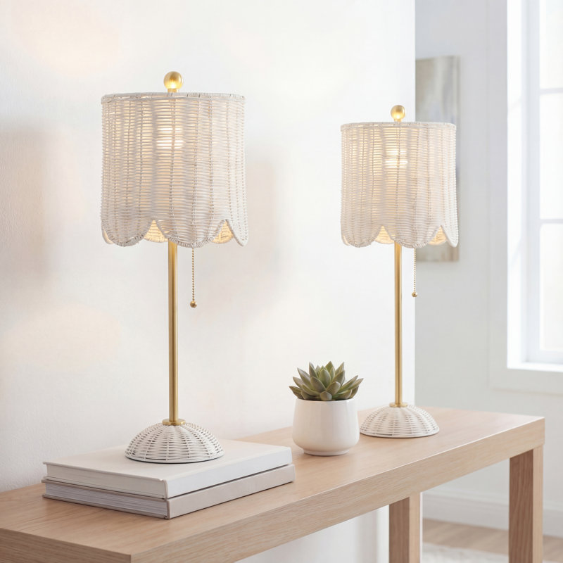 Lampe Volkman, Blanc / or laiton
