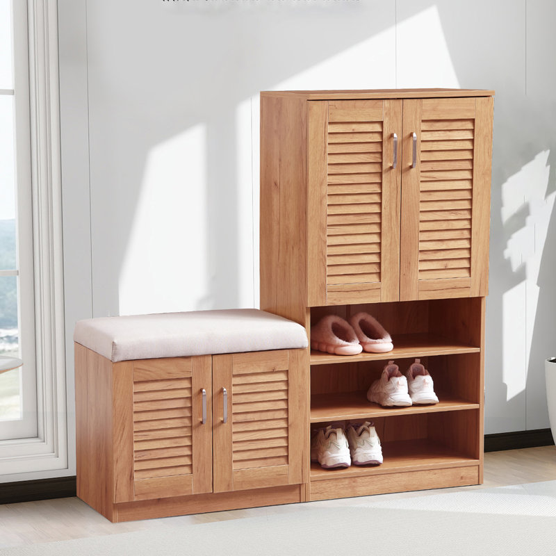 Multi Functional Shoe Storage Cabinet With Bench, Brown