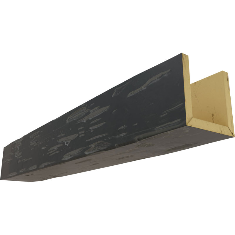Poutre de plafond 3 côtés Pecky Cypress Endurathane, H 12 po x l 6 po, Coquillage, 22'L