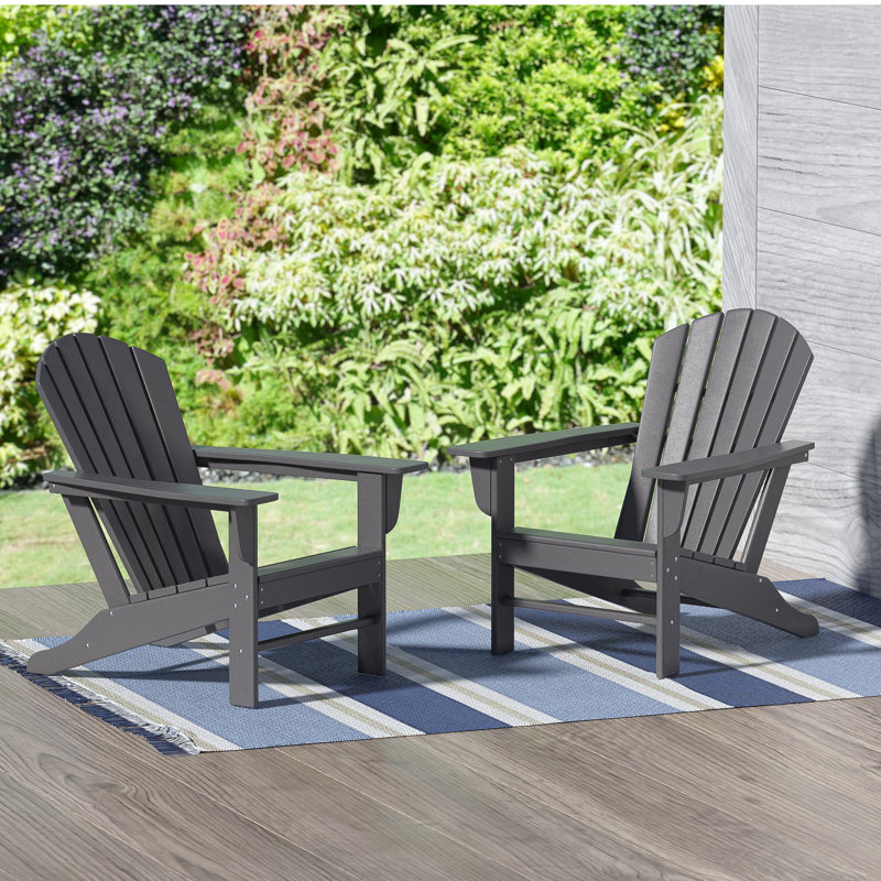 Chaise Adirondack en plastique Altura, gris