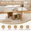 Table basse pliable avec armoire de rangement