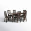 Ensemble de salle à manger en bois massif Ktle-238165959-265305165