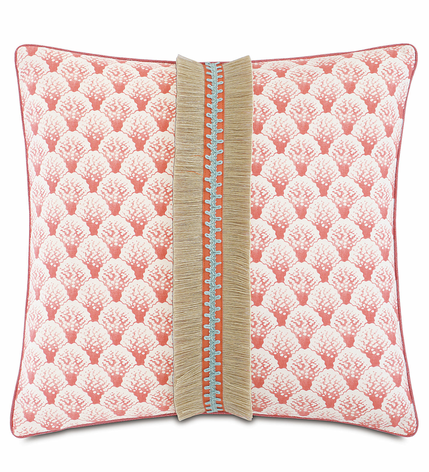 Roller Rabbit Jemina Cotton Decorative Pillow, 18 x 18