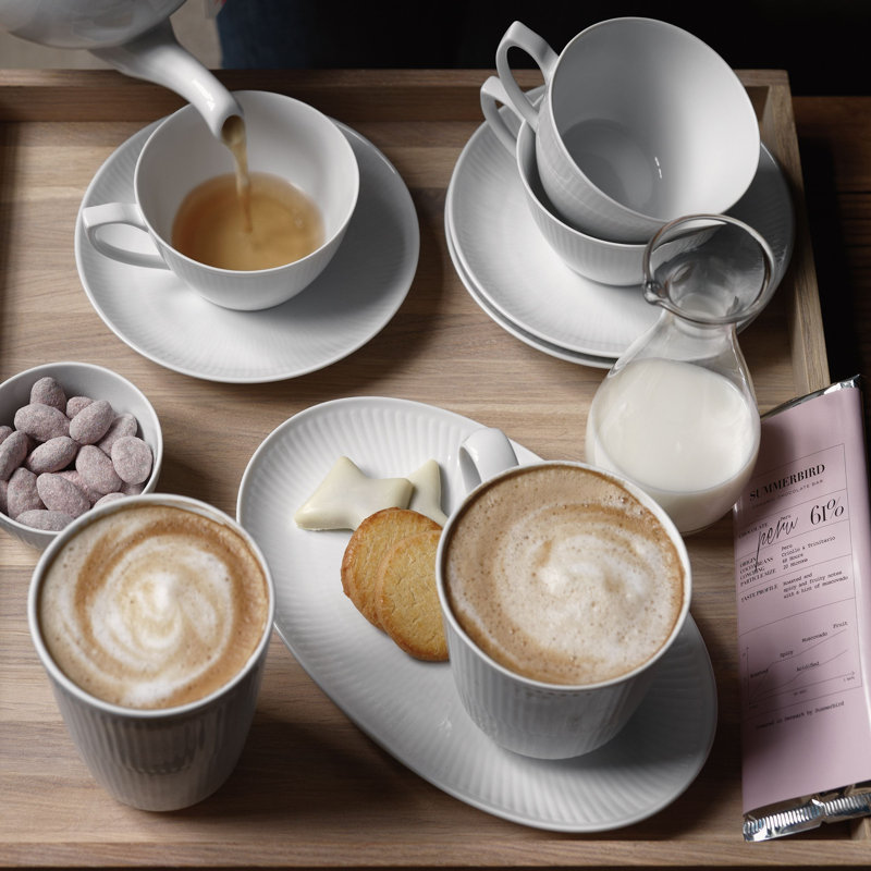 Royal Copenhagen White Fluted Thermal Coffee Mug
