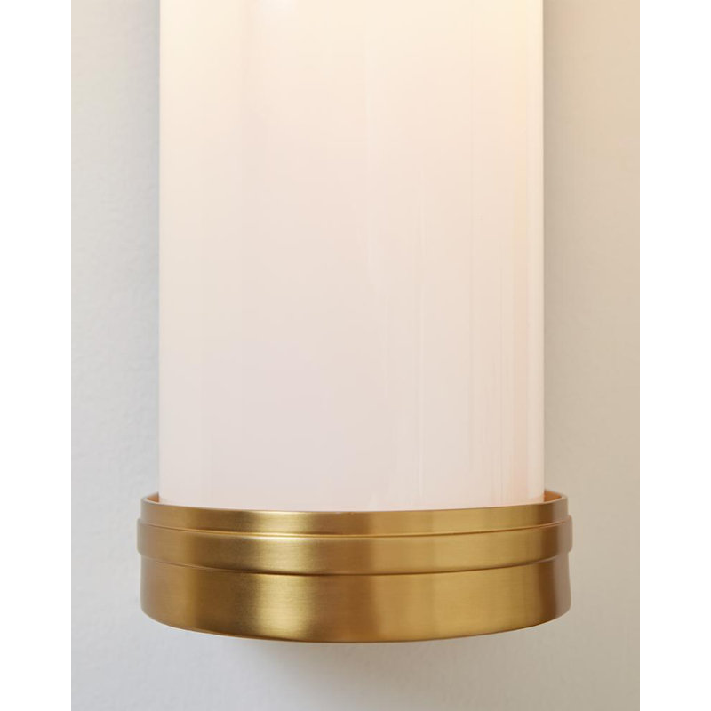 Burnished Brass 24" Direct Wired Electric Bath Sconce