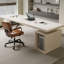 Bureau blanc rectangulaire en bois massif avec 1 tiroir, bureau