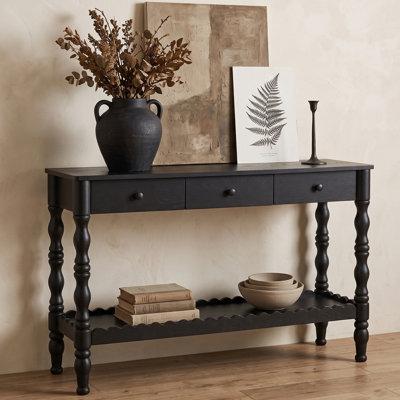 47'' 3-Drawer Console Table With Display Shelf