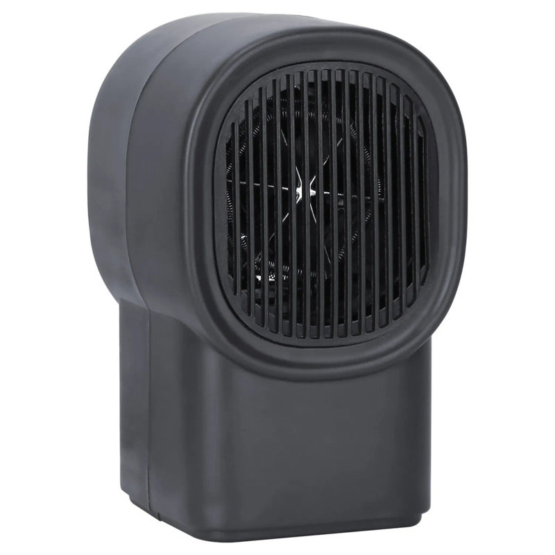 Grey Mini Desktop Fan Heater, Portable Personal Electric Space Heater Class, 2s Fast Heating Quiet Overheat Protection, For Home Office Kitchen Basement Garage Small Space