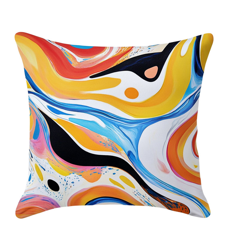 Abstract Flow Pillow Modern Home Decor